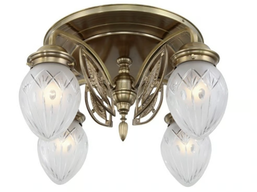 PANNON 4 - Handmade brass ceiling lamp by Patinas Lighting - view 2